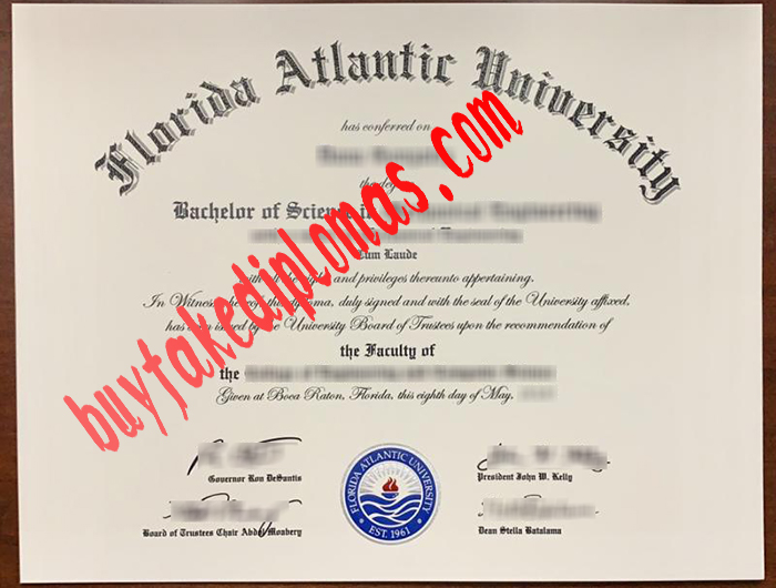 Florida Atlantic University fake diploma