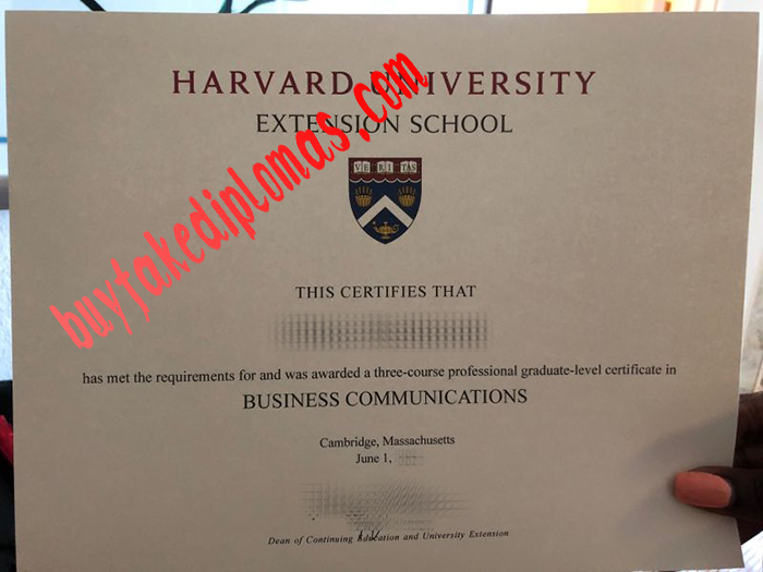 Harvard University Extension School Fake Diploma
