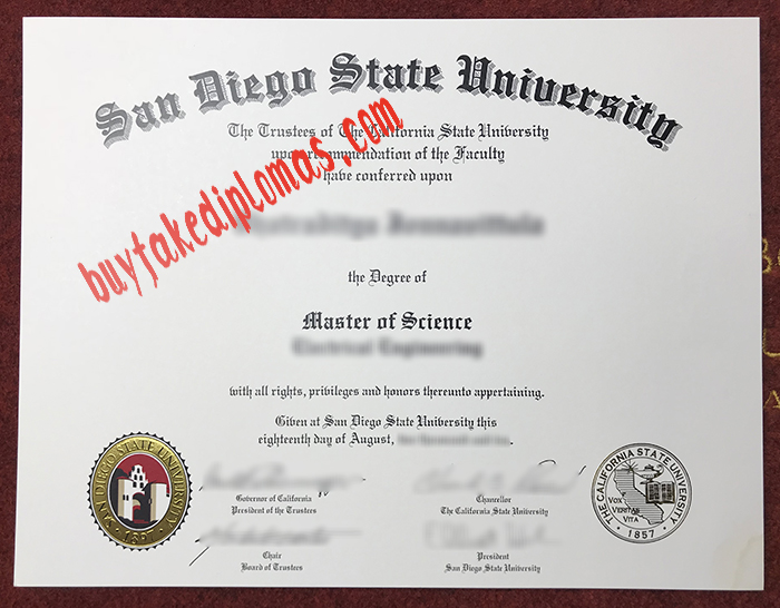 San Diego State University Fake Degree