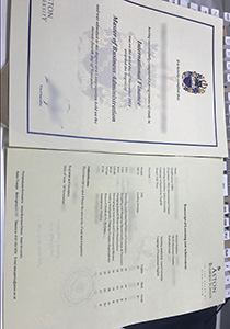 Aston Business School fake MBA degree and transcript