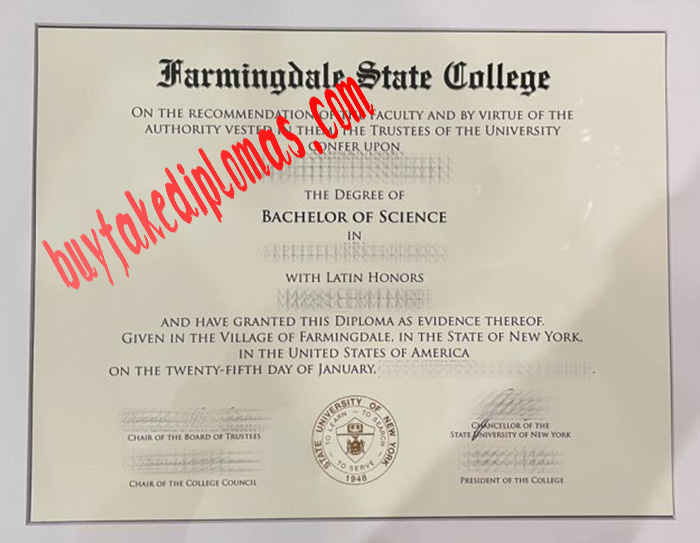 Farmingdale State College fake degree