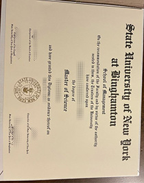 State University of New York Binghamton fake degree