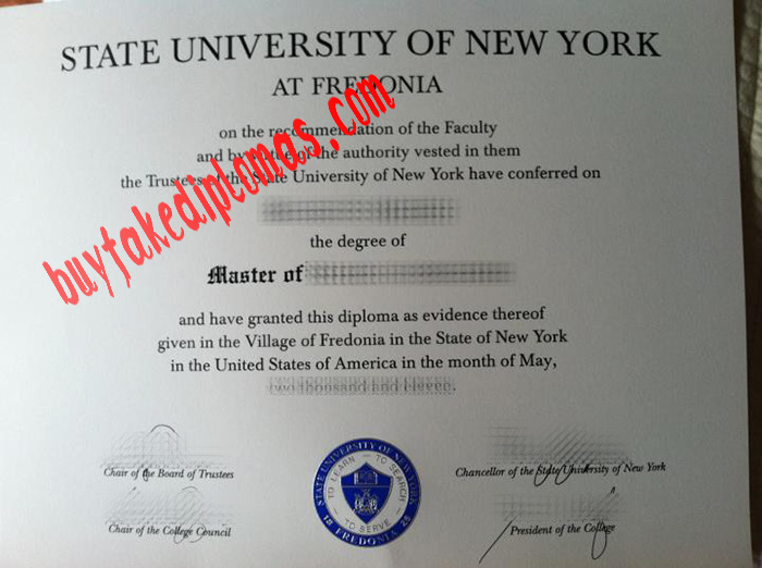 State University of New York at Fredonia fake degree