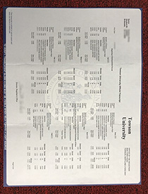 Towson University fake transcript