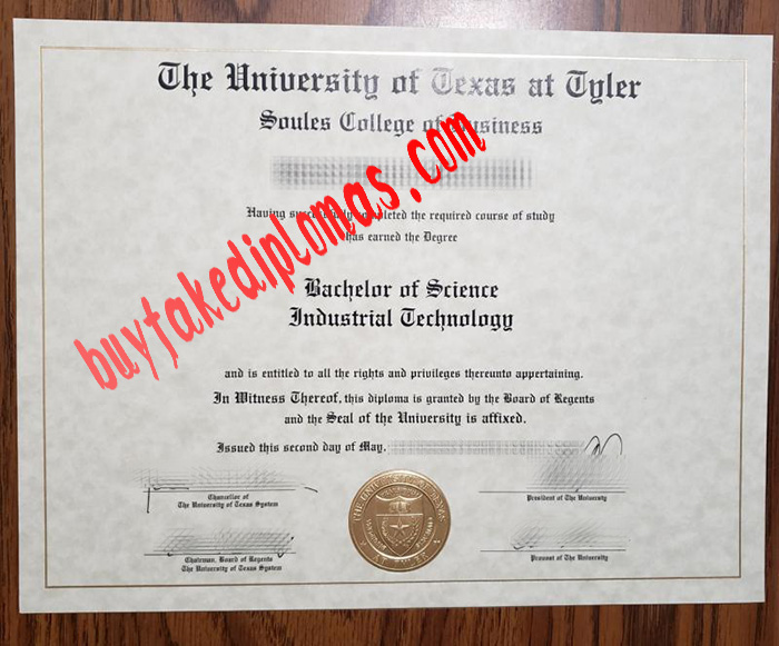 University of Texas at Tyler fake diploma