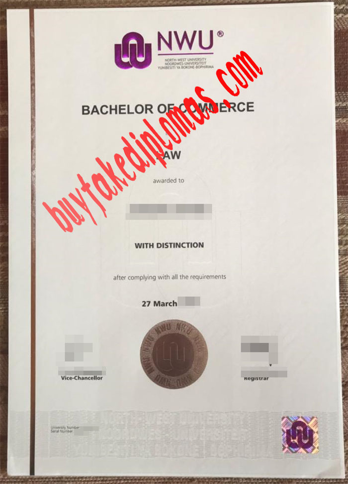 North-West University fake diploma