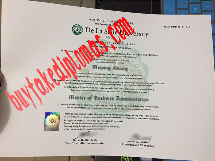 De La Salle University fake diploma