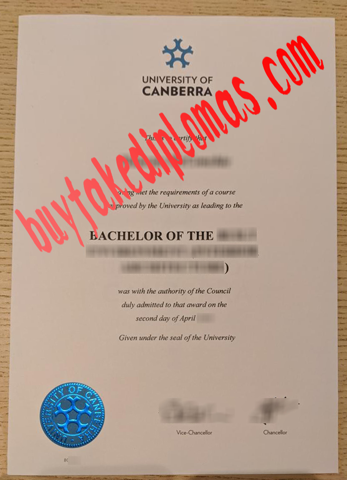 University of Canberra fake diploma