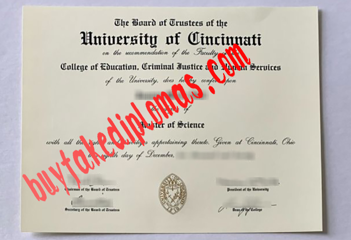 University of Cincinnati fake diploma